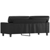vidaXL 2-Seater Sofa Black 55.1" Faux Leather