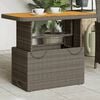 vidaXL Garden Table Grey and Brown