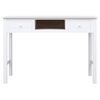 vidaXL Desk White Solid Paulownia wood, plywood Medium Desk