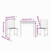 vidaXL Garden Bistro Set Natural Wood Solid Douglas Fir wood Medium