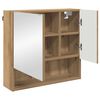 vidaXL Mirror Cabinet artisan oak 59 x 17 x 55 cm Engineered wood