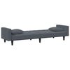 vidaXL Sofa Set Dark Grey Velvet (100% polyester), wood, plastic