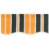 vidaXL Awning Replacement Fabric Green and yellow 149.61 x 116.14 in