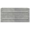 vidaXL Sink Cabinet Concrete Grey Engineered wood Rectangular