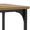 vidaXL Console Table with Shelf artisan oak 100 x 35 x 75 cm