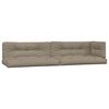vidaXL Pallet Cushion Taupe 100% polyester Large