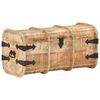 vidaXL Storage Chest Natural Wood Solid Mango Wood Medium Storage Chest