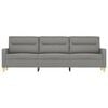 vidaXL 3-Seater Sofa Dark Gray 82.7" Fabric