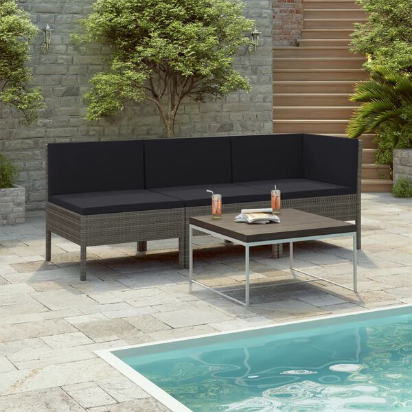 vidaXL Garden Furniture Set Grey, Anthracite