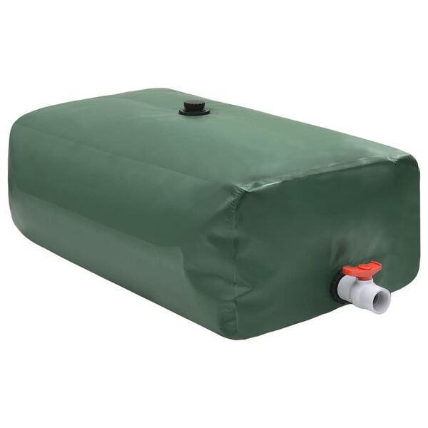 vidaXL Water Tank Green PVC 59.1 x 47.2 x 19.7 in Collapsible
