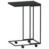 vidaXL Side Table Black Engineered wood, iron Small Portable