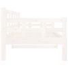vidaXL Day Bed White Solid pine wood 31.5x79.0 in