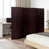 vidaXL Room Divider Bamboo Dark Brown 98.4"x65"
