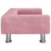 vidaXL Dog Bed Pink 70x45 x 10.4 " Velvet
