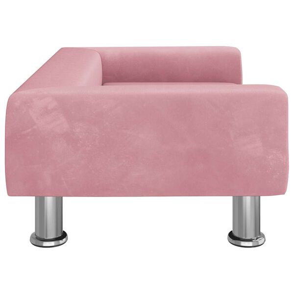 vidaXL Dog Bed Pink 70x45 x 10.4 " Velvet