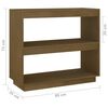vidaXL Book Cabinet Honey brown Solid Pinewood Medium Storage