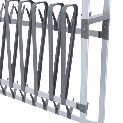 vidaXL Shoe Rack with Wheels Silver 35"x10.6"x47.2"