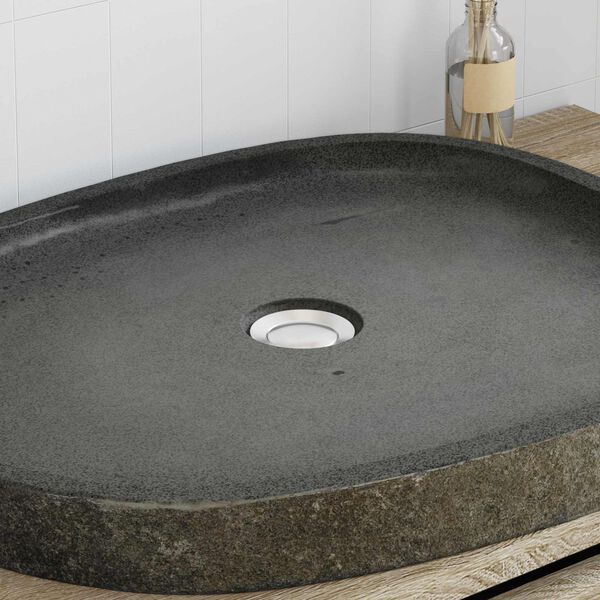 vidaXL Basin Grey (55-65) x (40-50) x 2.36 in River stone