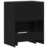 vidaXL Dressing Table Black oak 23.6" x 15.7" x 29.5" Engineered wood