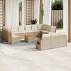 vidaXL Garden Sofa Set Beige