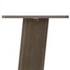 vidaXL Dining Table Light brown Solid oak wood, Powder-coated steel Large
