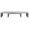 vidaXL Monitor Stand Adjustable Concrete Grey 23.6x9.4x4.1" Engineered Wood