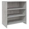 vidaXL 2 Piece Sideboard Concrete Gray Engineered Wood