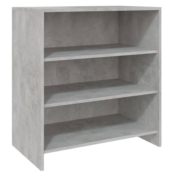 vidaXL 2 Piece Sideboard Concrete Gray Engineered Wood
