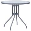 vidaXL Dining Set Silver, Black, Light Gray