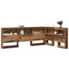 vidaXL Storage Headboard with Shelf Old Wood 47.24 in Engineered Wood