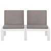 vidaXL Garden Lounge Set White Plastic Large Seats 4 Garden Lounge Set