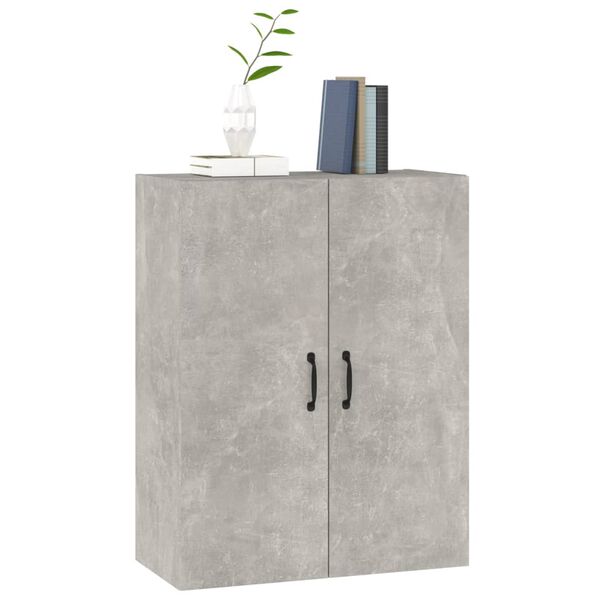 vidaXL Hanging Cabinet Concrete Grey Engineered Wood Medium