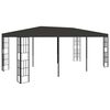 vidaXL Gazebo Charcoal Polyester fabric 9.8x19.7ft Decorative Accents