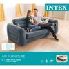 INTEX Pull-out Chair Dark Grey PVC, Rayon Queen