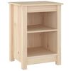 vidaXL Bedside Cabinet Set of 2 Pine Solid Pine Wood Small Storage