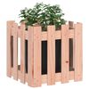 vidaXL Garden Planter Natural wood Solid Douglas wood Outdoor size