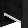 vidaXL Sideboard Black oak 101.5 x 35 x 70 cm Engineered wood