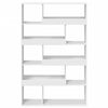 vidaXL Room Divider White Engineered wood Large Bookshelves