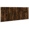 vidaXL Bed Headboard With Cabinet Smoked Oak Engineered wood