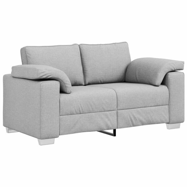 vidaXL Sofa Cloud Grey 62.99 x 30.31 x 32.28 in Fabric