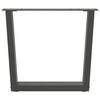 vidaXL Dining Table Leg Anthracite Powder-Coated Steel Standard Levelers