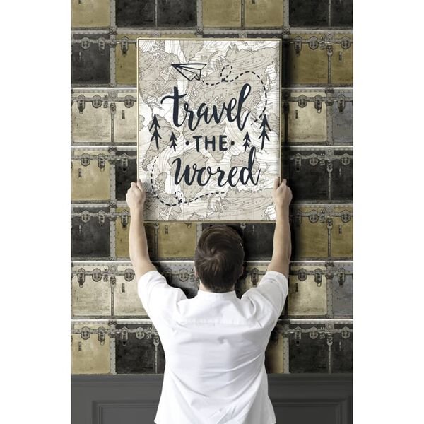 Noordwand Wallpaper Metallic Beige Nonwoven Standard Durable Wallpaper