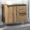 vidaXL Bathroom Sink Cabinet Artisan Oak 25.6x13.0x23.6" Engineered Wood