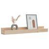 vidaXL Wall Shelf Natural Pine Solid Pine Wood Medium Wall Mounting