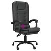 vidaXL Massage Office Chair Black Faux leather, metal, plywood, foam
