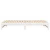 vidaXL Day Bed White Solid pinewood Double