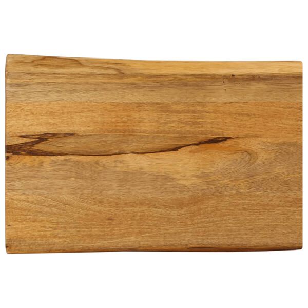 vidaXL Table Top 23.6"x15.7"x1" Live Edge Solid Wood Mango