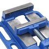 vidaXL Drill Press Vise Blue 3.94 " Cast Iron