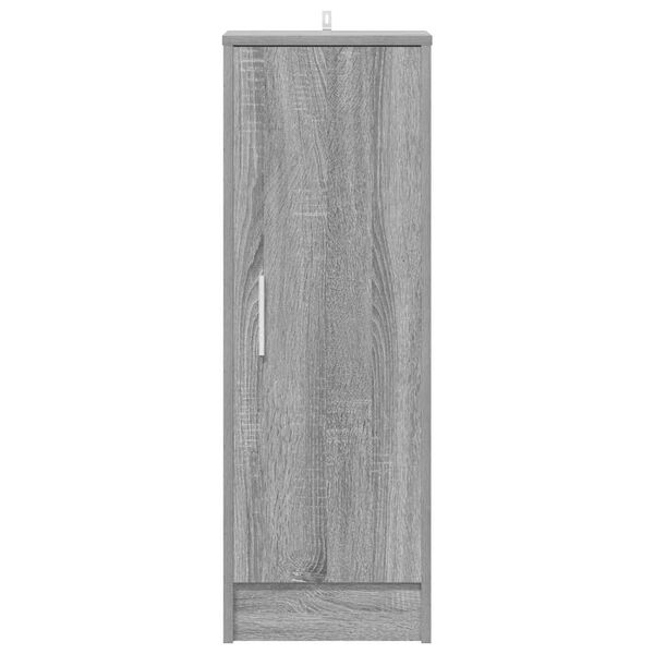 vidaXL Shoe Cabinet Gray Sonoma Engineered wood Medium
