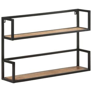 vidaXL Wall Shelf 31.5"x7.9"x23.6" Rough Mango Wood